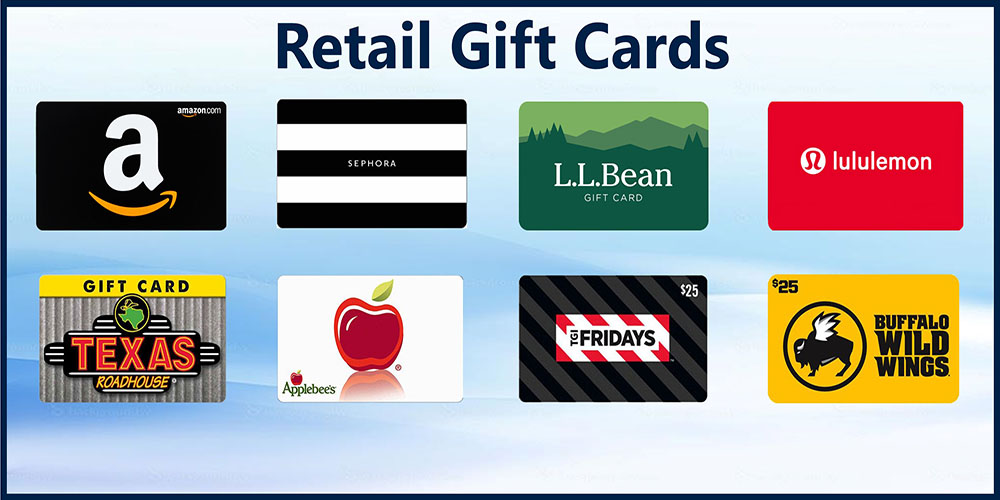 retail gift cards