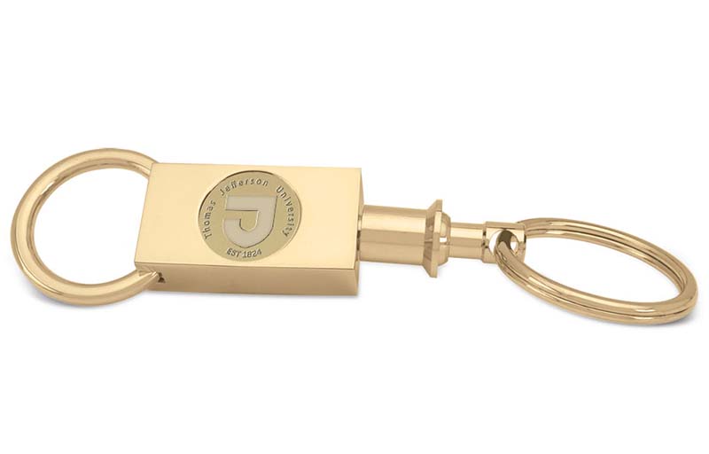 Keyring Two Sectional Gold