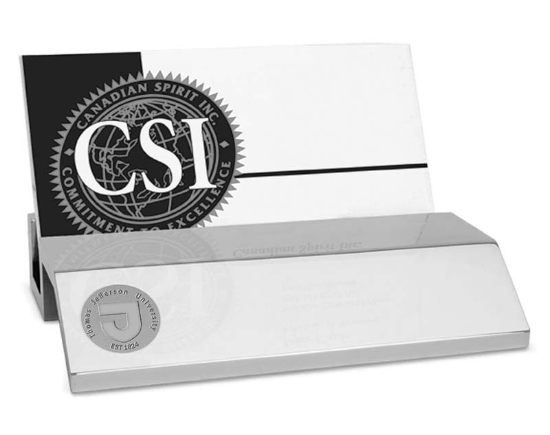 Business Card Holder Silver