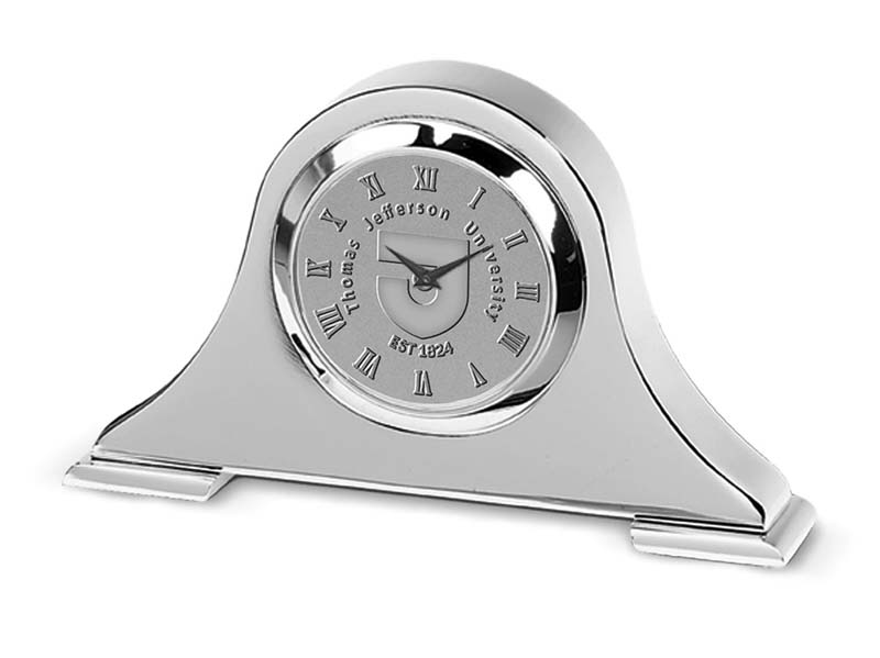 Desk Clock Napolean Silver