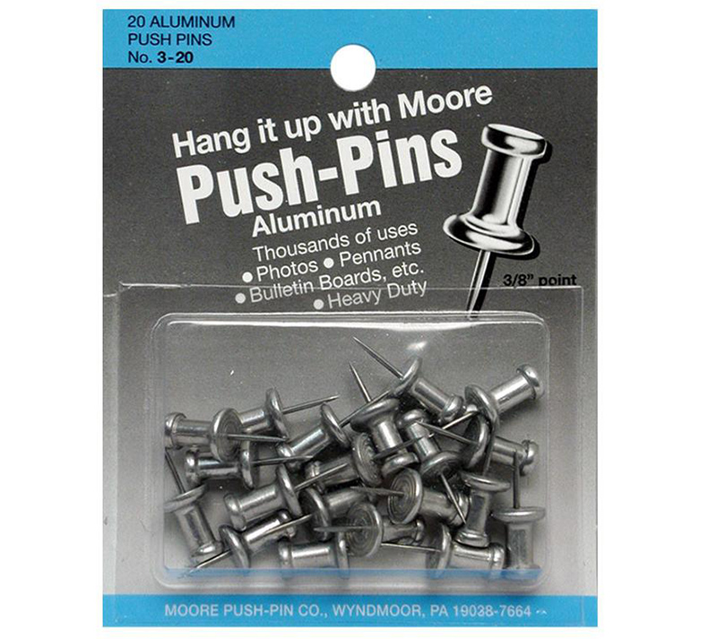 Moore Push Pin Aluminum 3/8 Point