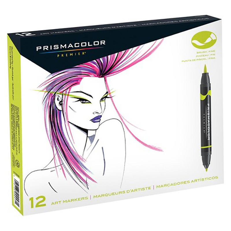 Prismacolor Brush Marker Set 12Pk