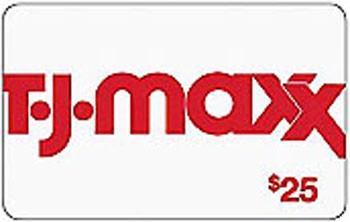 Tj Maxx Gift Card $25