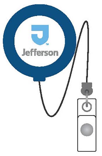 Jefferson Retractable Badge Holder