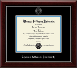 Jefferson Bachelors Gallery Silver Diploma Frame