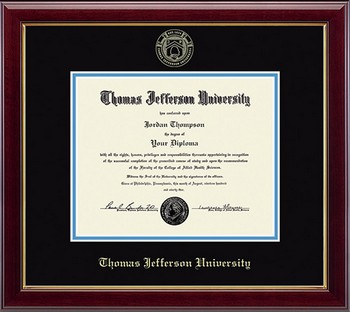 Jefferson Masters/Phd Gallery Black Diploma Frame