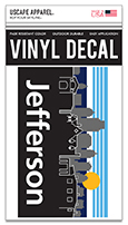 Decal Skyline Rectangular