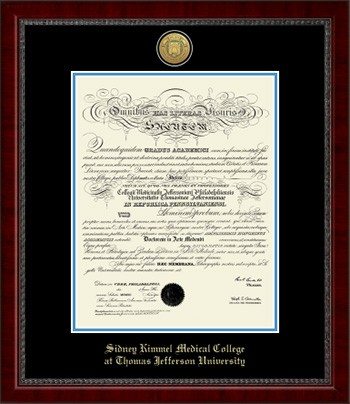 Jefferson Skmc Medallion Sutton Diploma Frame