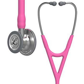 3M Littman Cardiology Iv Stethoscope Steel/Rose Pink (SKU 1051524236)