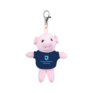 Pig Tju Plush Keychain W/Jersery