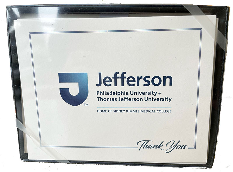 Jefferson & Philau Thank You Cards Blank