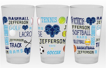 Frosted Mixing Glass 16Oz Sports