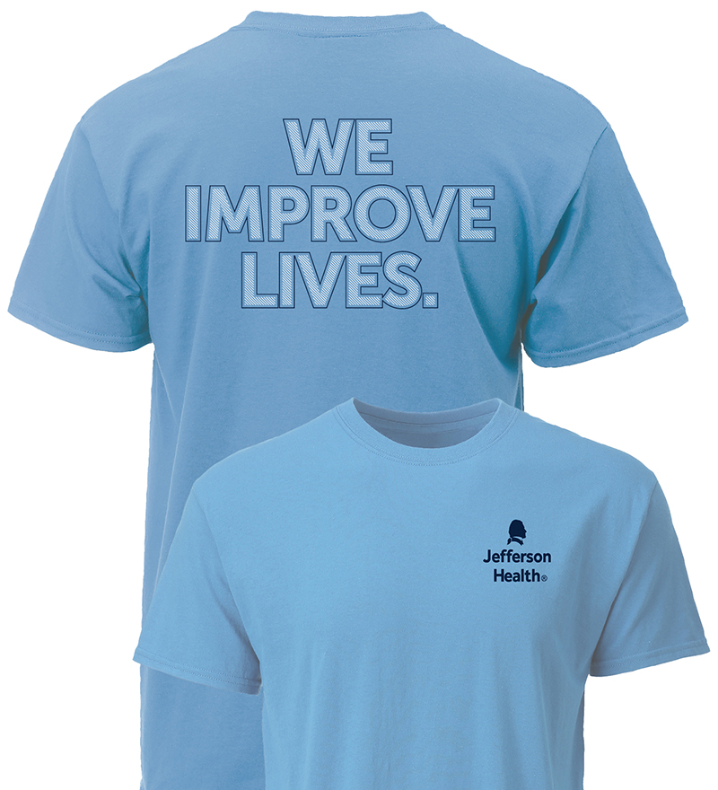 We Improve Lives Tee Carolina Blue