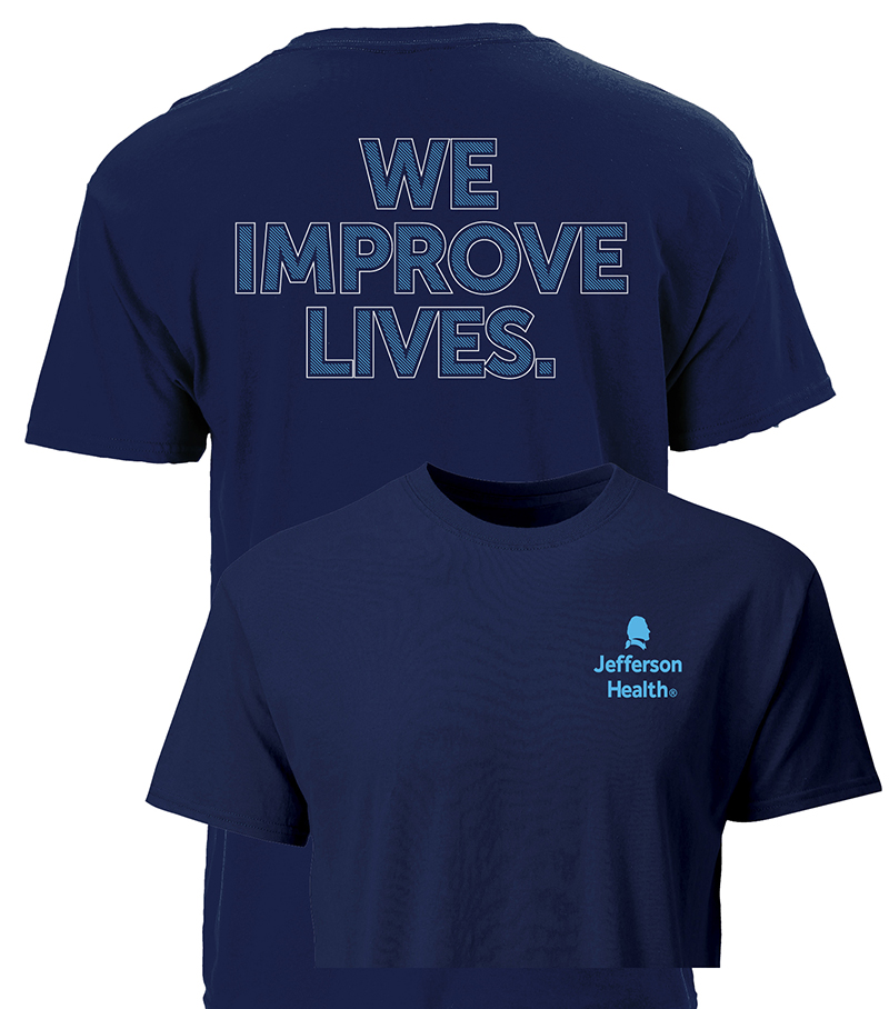 We Improve Lives Tee Navy Blue