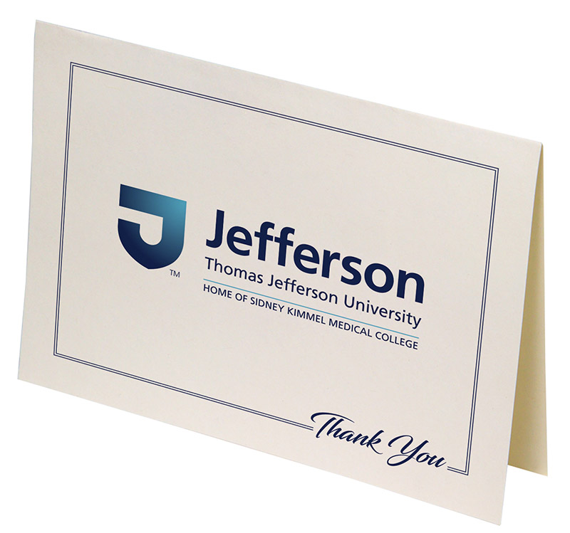 Blank Jefferson Thank You Note Cards