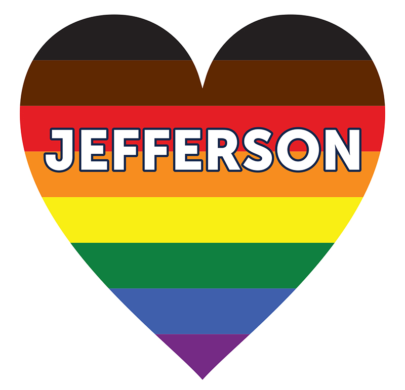 Embroidered Emblem Jefferson Pride Patch