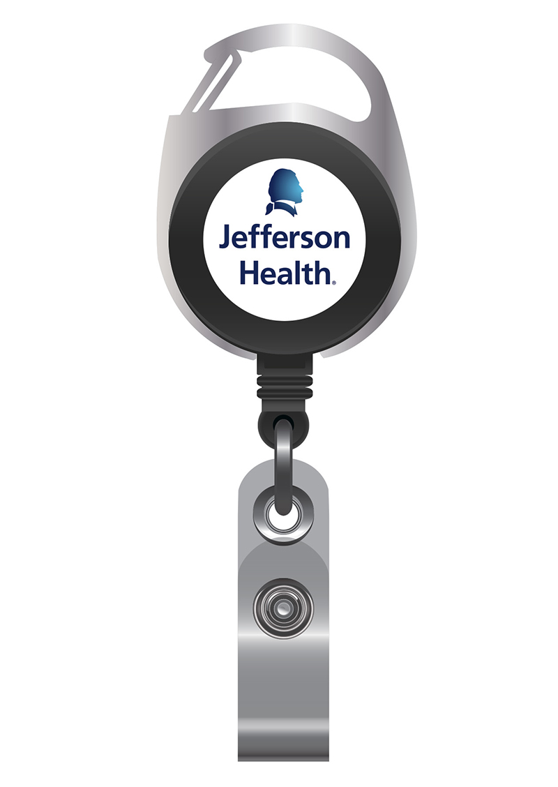 Badge Reel  Retractable Carabiner Jefferson Health
