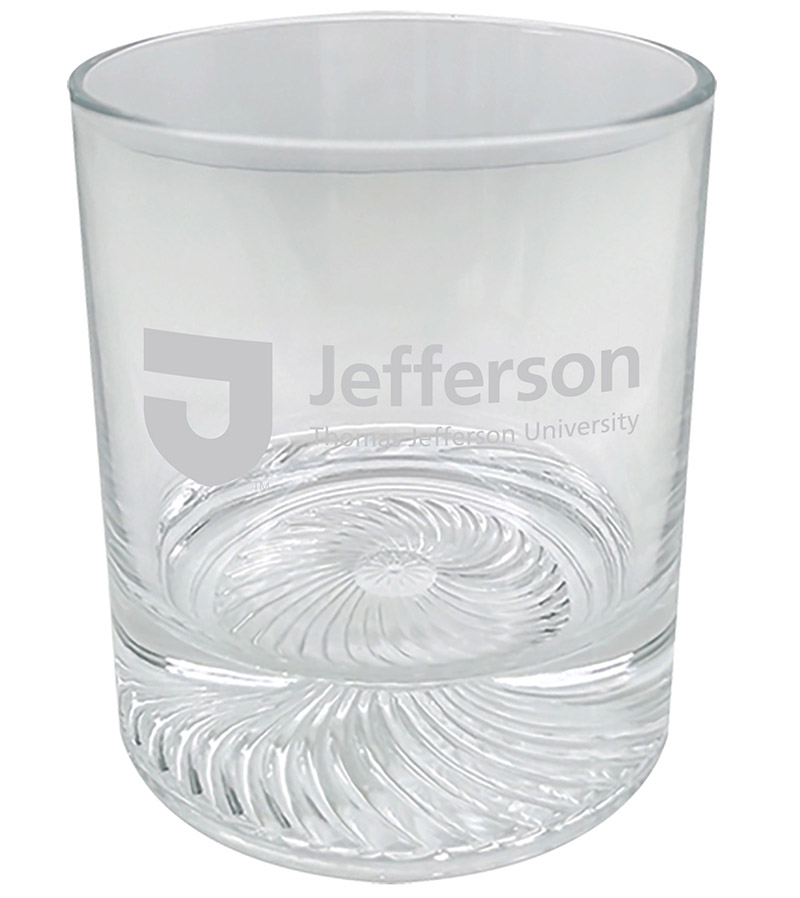 Glass 8.5Oz Spiral Rocks Jefferson