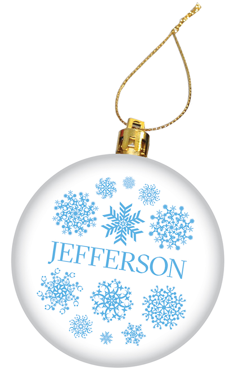 Jefferson Holiday Ornament Shatterproof
