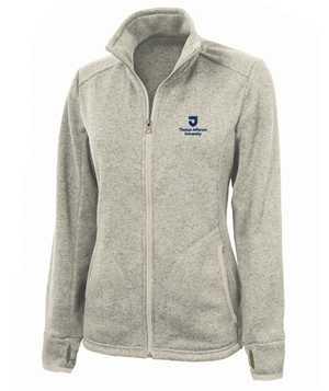Tju Womens Heathered Fleece Jacket